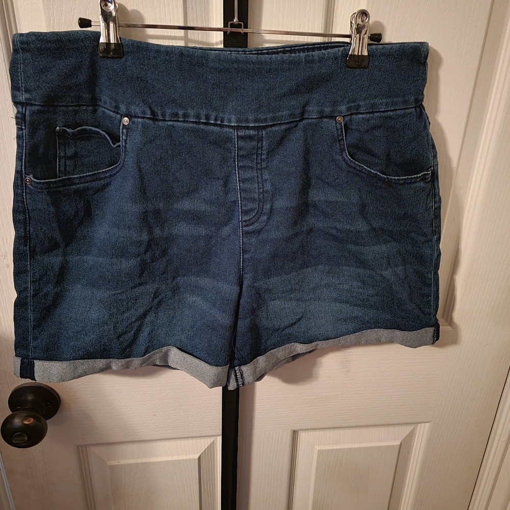 Stretch Denim Shorts